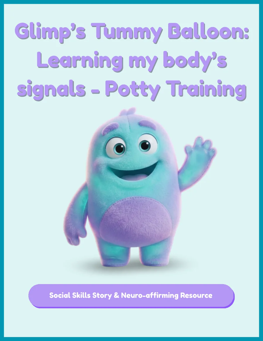 Cover of Glimp’s Tummy Balloon: Learning My Body’s Signals – Potty Training